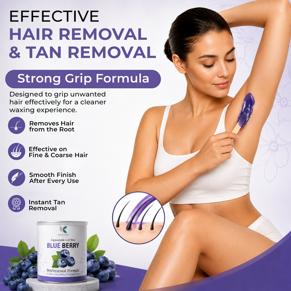 Kokakoshi Blueberry Liposoluble Gel Wax – Professional Formula | 800g