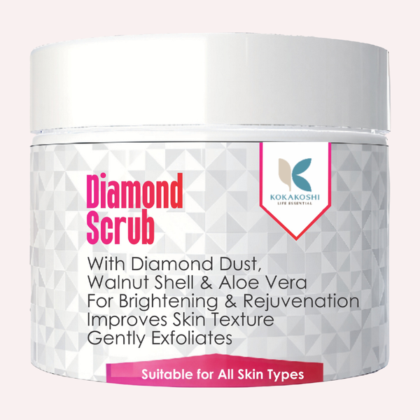 Diamond Scrub – Brightening & Glow Face Scrub with Diamond Dust | Kokakoshi