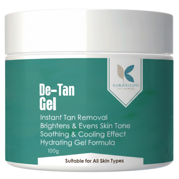 De-Tan Gel – Instant Tan Removal & Brightening Face & Body Gel | Kokakoshi