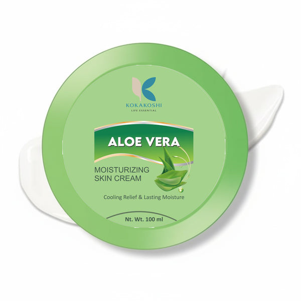 Aloe Vera Moisturizing Skin Cream – Cooling Relief & Long-Lasting Hydration | Kokakoshi