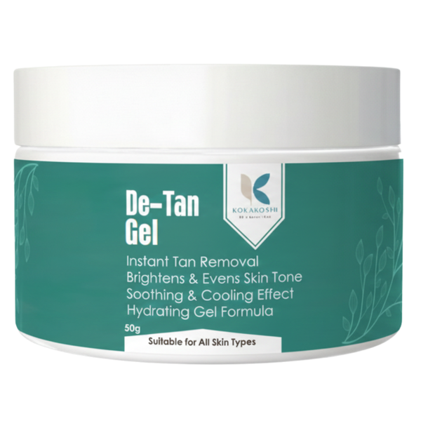 De-Tan Gel – Instant Tan Removal & Brightening Face & Body Gel | Kokakoshi