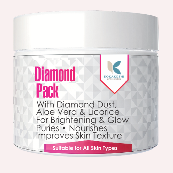 Diamond Pack – Brightening & Glow Face Pack with Diamond Dust | Kokakoshi