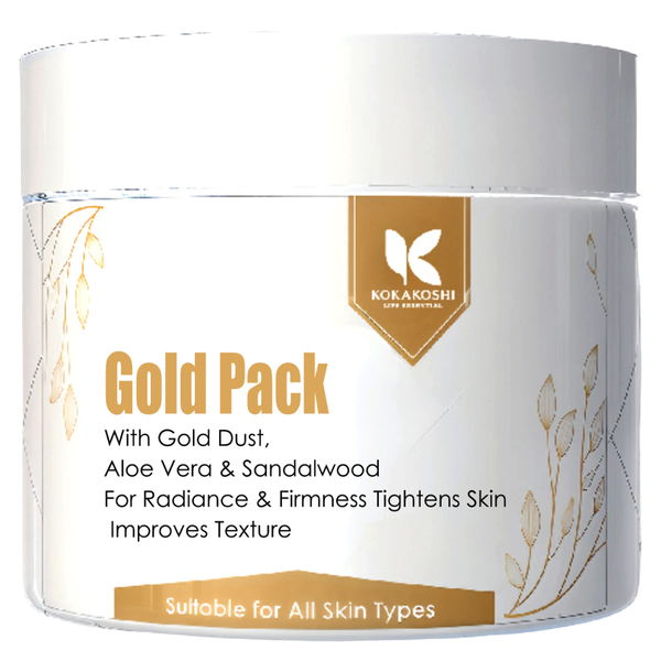 Gold Pack – Radiance & Firming Face Pack with Gold Dust | Kokakoshi