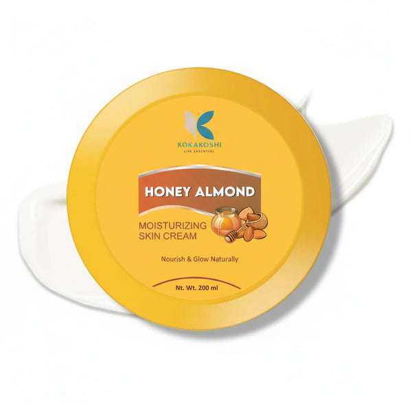 Honey Almond Moisturizing Skin Cream – Deep Nourishing & Glow Care | Kokakoshi