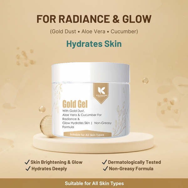 Gold Gel – Radiance & Glow Face & Body Gel with Gold Dust | Kokakoshi