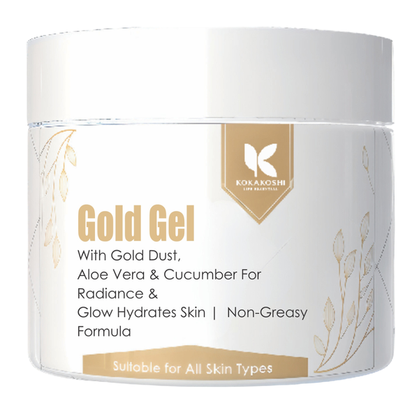 Gold Gel – Radiance & Glow Face & Body Gel with Gold Dust | Kokakoshi