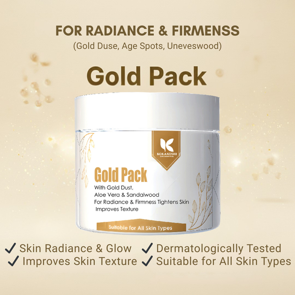 Gold Pack – Radiance & Firming Face Pack with Gold Dust | Kokakoshi
