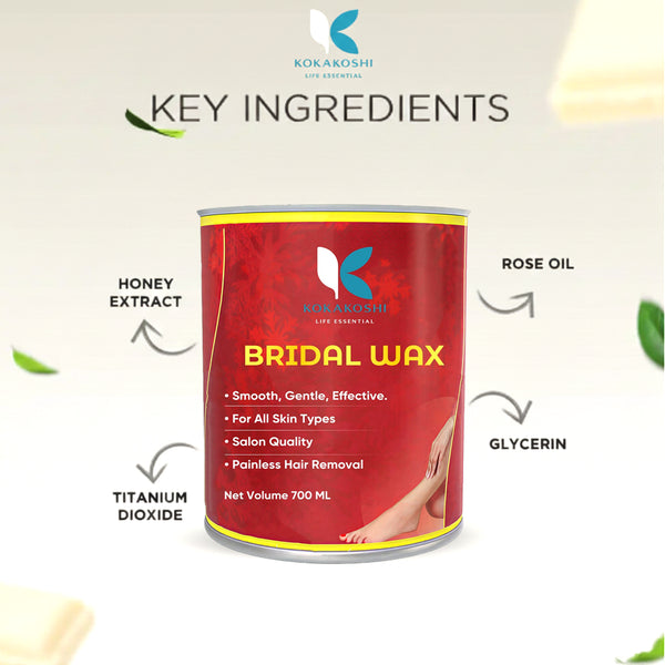 Bridal Wax Salon Quality Painless Hair Removal Wax | Kokakoshi