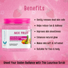 Mix Fruit Face & Body Massage Scrub (400 ml) – Blemish-Free Glow & Skin Brightening Exfoliator | Kokakoshi