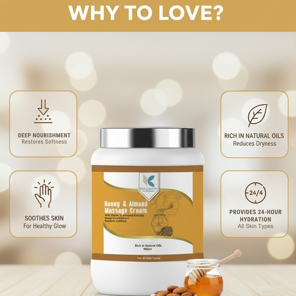 Honey & Almond Deep Nourishing & Moisturizing Massage Cream | Kokakoshi