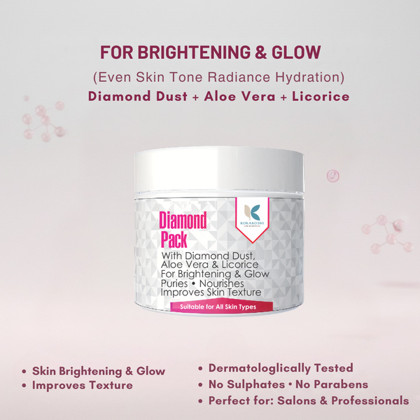 Diamond Pack – Brightening & Glow Face Pack with Diamond Dust | Kokakoshi