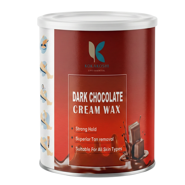 Dark Chocolate Cream Wax for Hair Removal | Strong Hold Wax – Kokakoshi