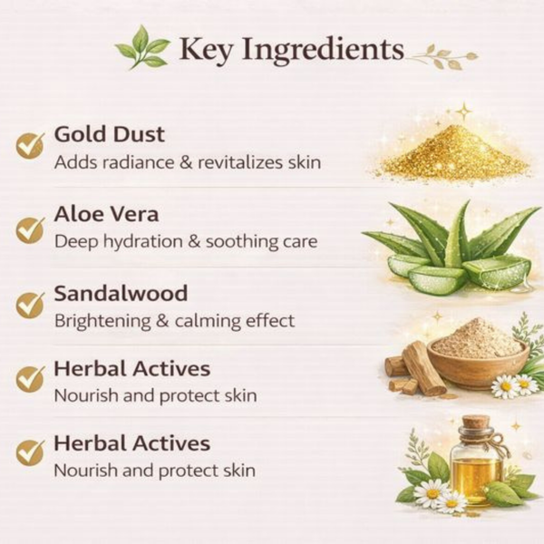 Gold Pack – Radiance & Firming Face Pack with Gold Dust | Kokakoshi