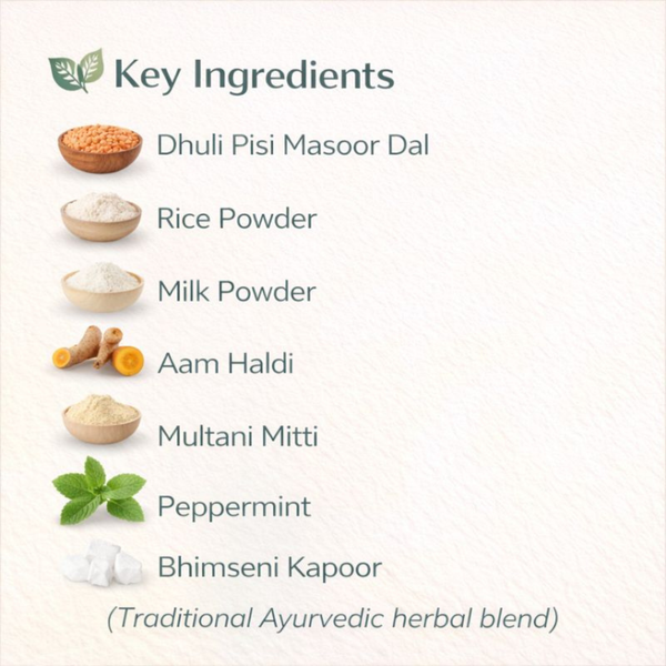 Herbal Face Pack Saudarya Lep Natural Ayurvedic Glow Pack | Kokakos ( 100 g )