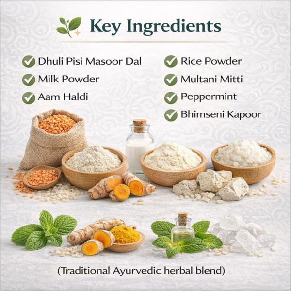 Herbal Face Pack Saudarya Lep Natural Ayurvedic Glow Pack | Kokakos ( 100 g )