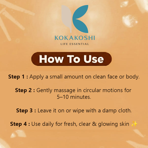 Fresh Papaya Face & Body Massage Gel (400 ml) – Oil-Free Hydrating Massage Gel | Kokakoshi