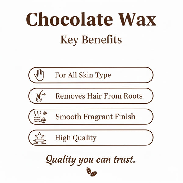 Chocolate Wax Nourishing & Painless Salon Hair Removal Wax | Kokakoshi