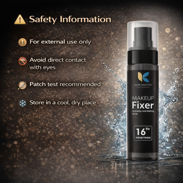 Makeup Fixer | Hydrating & Setting Spray (16 Hr Wear) Long-Lasting Hold • Hydration Boost • Fresh Finish| Kokakoshi