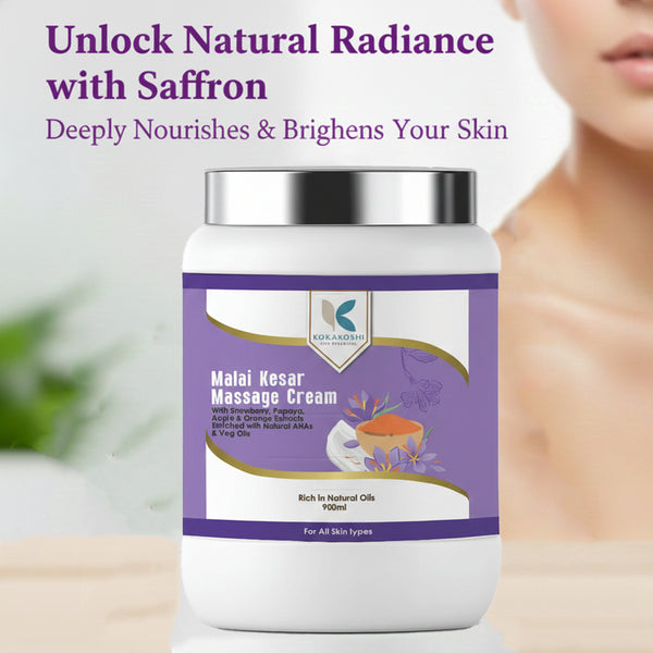 Malai Kesar Brightening & Deep Nourishing Massage Cream | Kokakoshi
