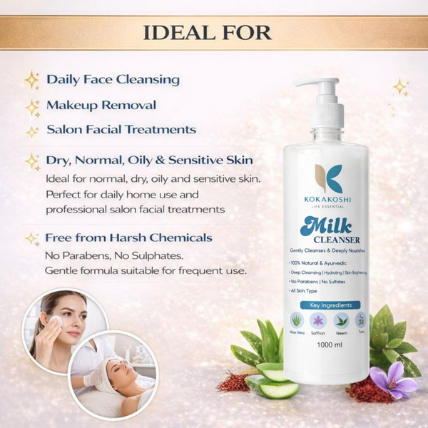 Milk Cleanser Gentle Cleansing & Deep Nourishing Face Cleanser | Kokakoshi