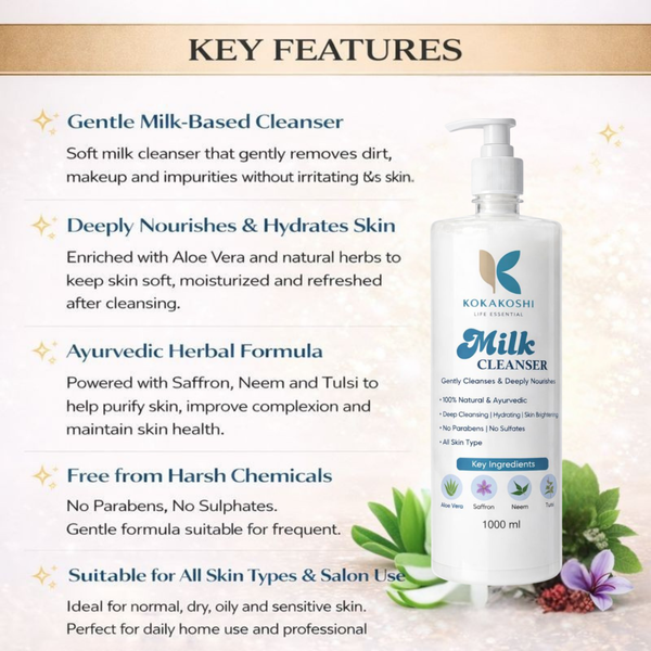 Milk Cleanser Gentle Cleansing & Deep Nourishing Face Cleanser | Kokakoshi