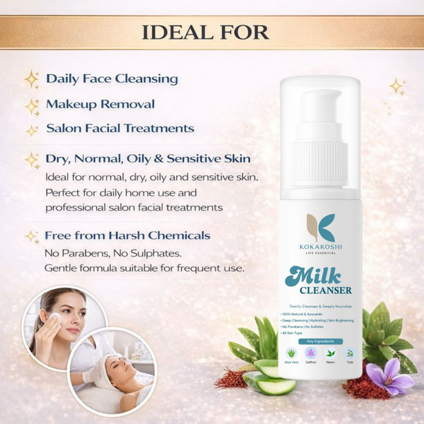Milk Cleanser Gentle Cleansing & Deep Nourishing Face Cleanser | Kokakoshi