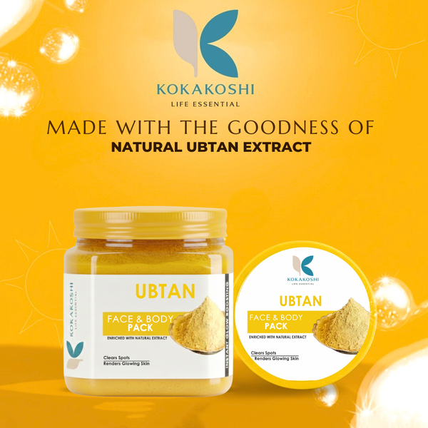 Ubtan Face & Body Pack (400 ml) – Natural Glow Boosting & Spot Clearing Pack | Kokakoshi