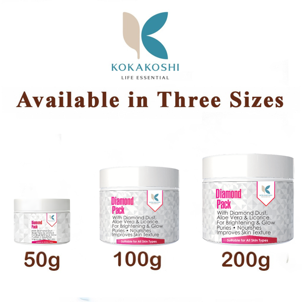 Diamond Pack – Brightening & Glow Face Pack with Diamond Dust | Kokakoshi