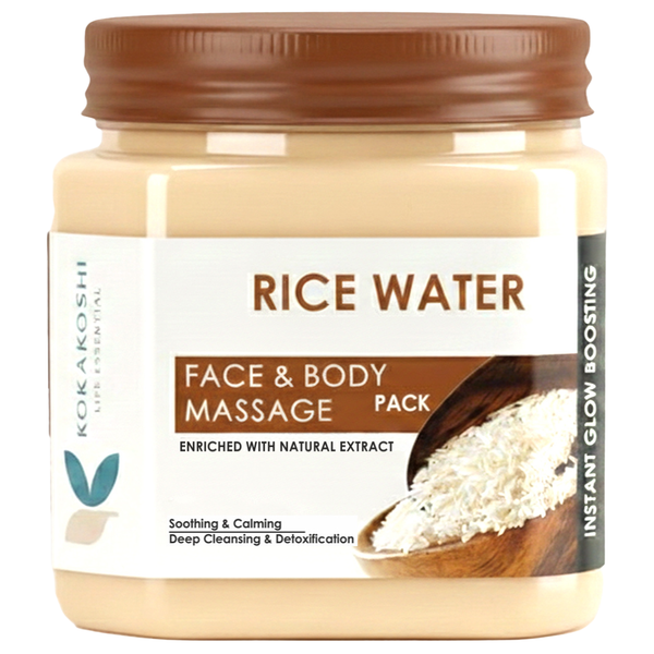 Rice Water Face & Body Pack | Soothing Glow | 400 ml | Kokakoshi
