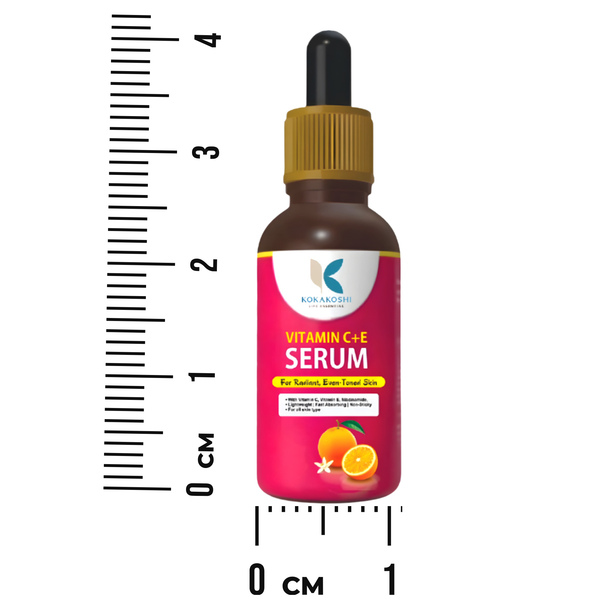 Vitamin C + E Brightening & Even Skin Tone Face Serum | Kokakoshi