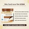 Rice Water Face & Body Massage Scrub (400 ml) – Soothing, Calming & Deep Cleansing Exfoliator | Kokakoshi