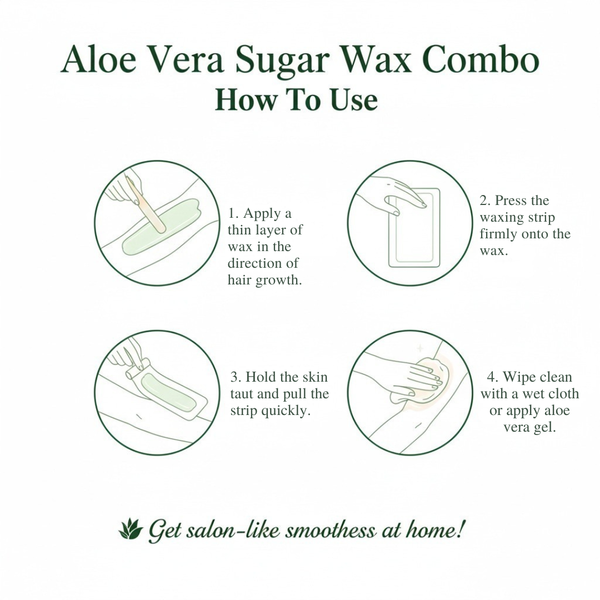 Aloe Vera Wax Soothing & Painless Salon Hair Removal Wax | Kokakoshi