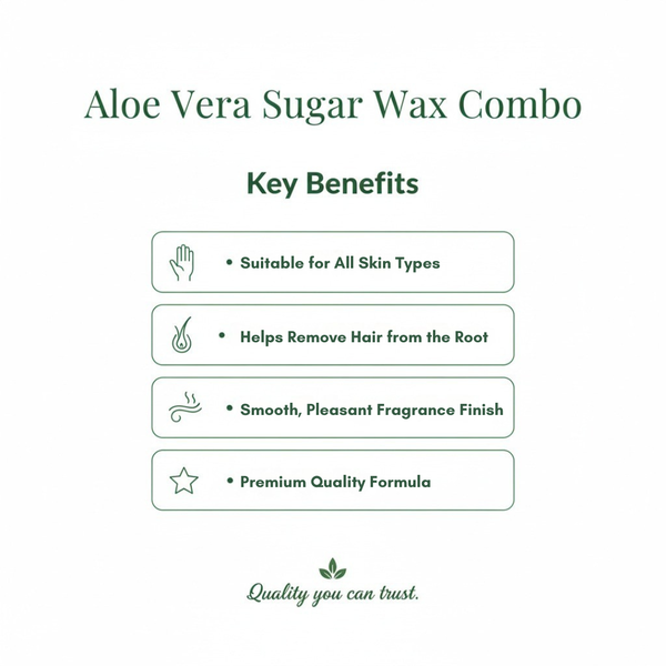 Aloe Vera Wax Soothing & Painless Salon Hair Removal Wax | Kokakoshi