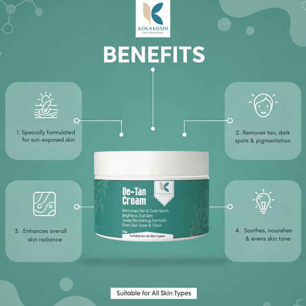 Kokakoshi De-Tan Cream – Tan Removal & Brightening Face & Body Cream