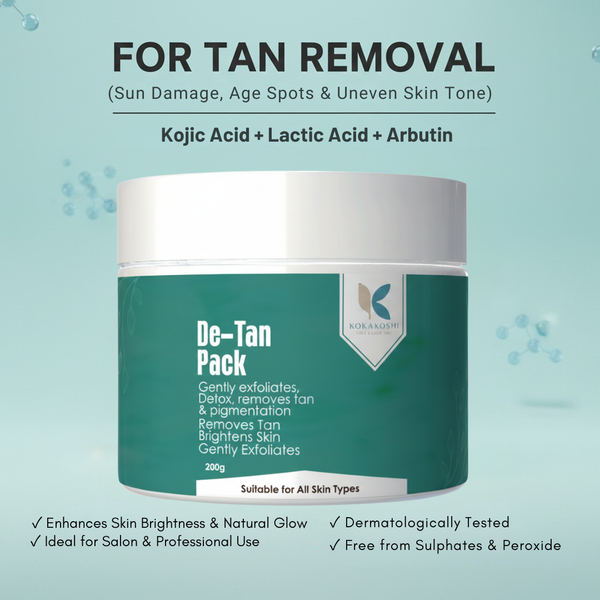 De-Tan Pack – Tan Removal & Brightening Face & Body Pack | Kokakoshi