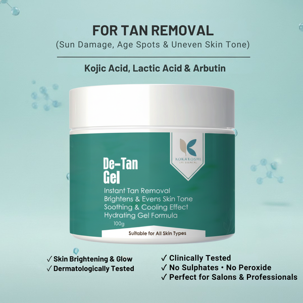 De-Tan Gel – Instant Tan Removal & Brightening Face & Body Gel | Kokakoshi