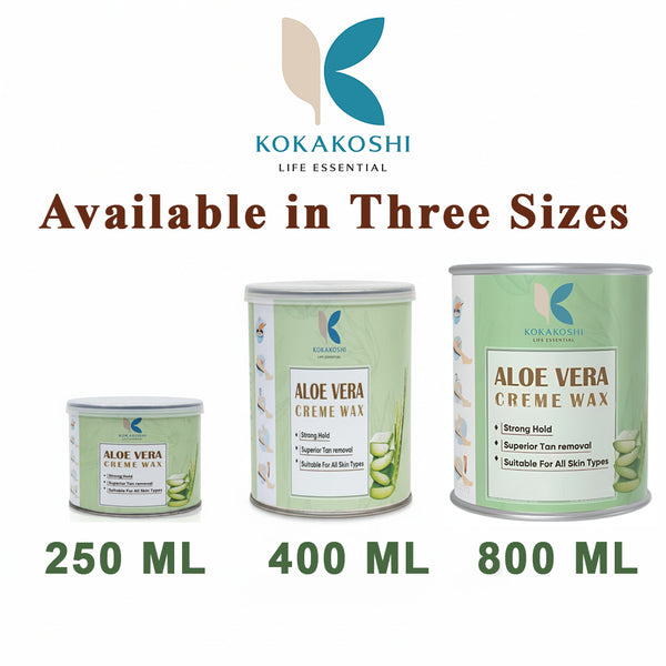 Aloe Vera Cream Wax – Gentle Hair Removal & Tan Reduction | Kokakoshi