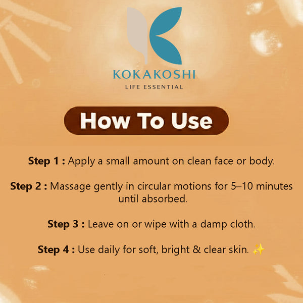 Fresh Papaya Face & Body Massage Cream (400 ml) – Nourishing Cream for Smooth Skin | Kokakoshi