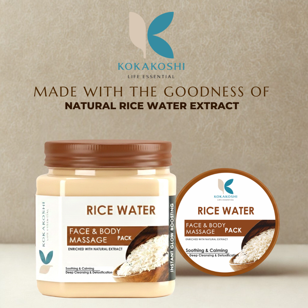 Rice Water Face & Body Pack | Soothing Glow | 400 ml | Kokakoshi