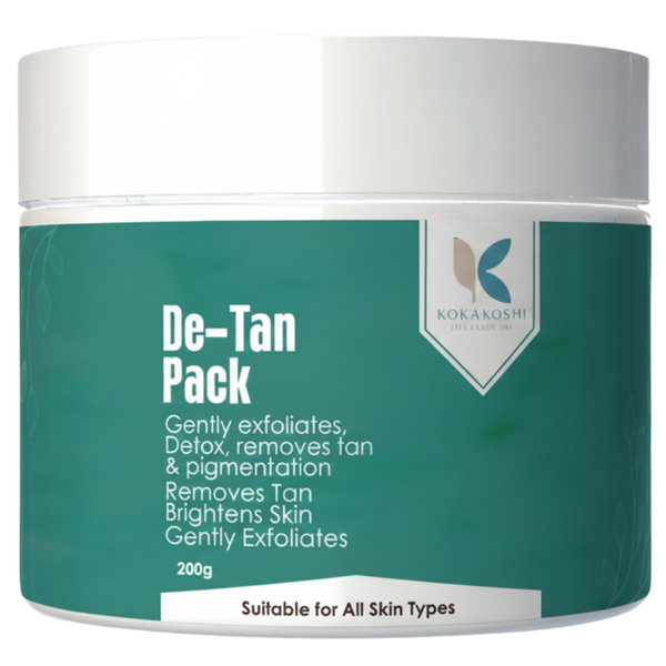 De-Tan Pack – Tan Removal & Brightening Face & Body Pack | Kokakoshi