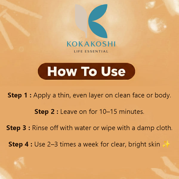 Fresh Papaya Face & Body Massage Pack (400 ml) – Clarifying & Skin Balancing Pack | Kokakoshi