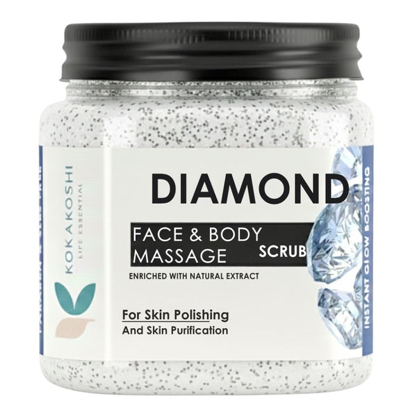 Diamond Face & Body Massage Scrub – part of Diamond Facial Kit (4-Step, 400 ml each)