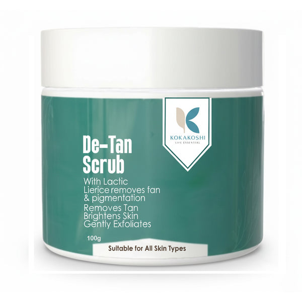 De-Tan Scrub – Tan Removal & Brightening Face & Body Scrub | Kokakoshi