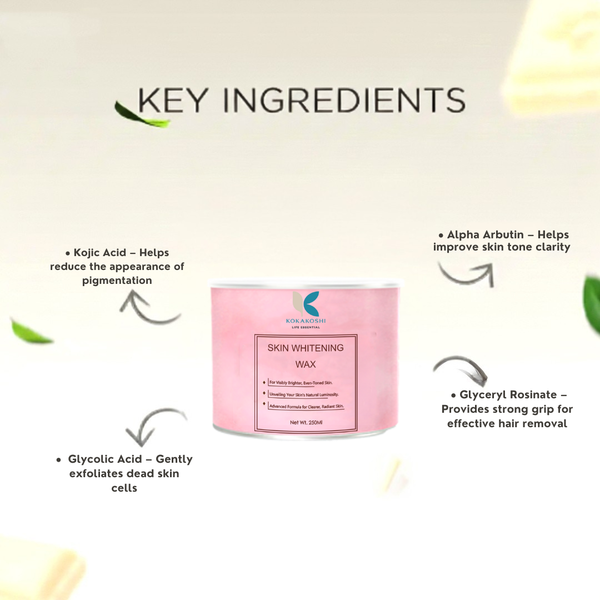 Skin Brightening Cream Wax De-Tan & Glow Boost Hair Removal Wax | Kokakoshi
