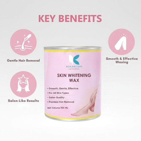 Skin Whitening Sugar Wax – Gentle & Painless Hair Removal | Kokakoshi