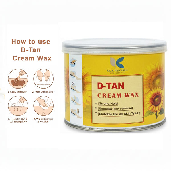 D-Tan Cream Wax – Strong Hair Removal & Tan Reduction | Kokakoshi