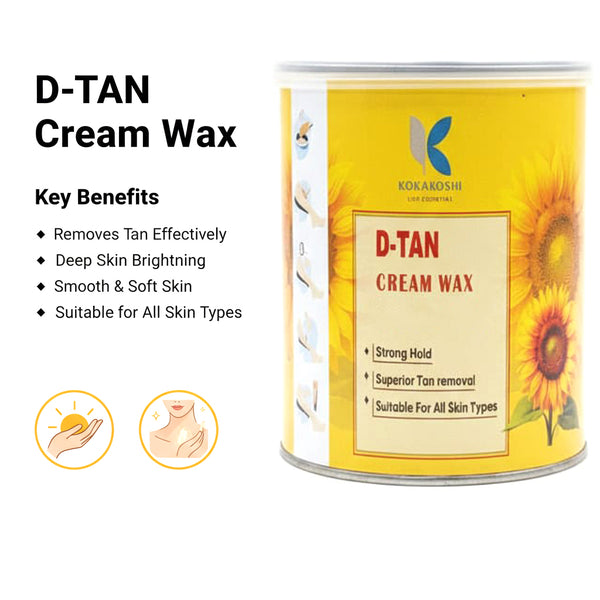 D-Tan Cream Wax – Strong Hair Removal & Tan Reduction | Kokakoshi