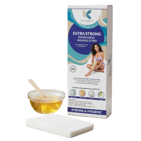 White Extra Strong Disposable Waxing Strips Professional Hair Removal Strips | Kokakoshi