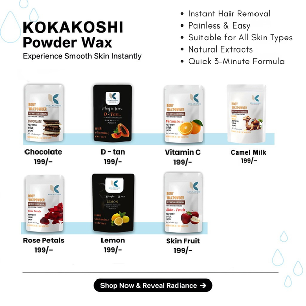 Magic Wax Lemon 10-Minute Painless Hair Removal Powder | Kokakoshi