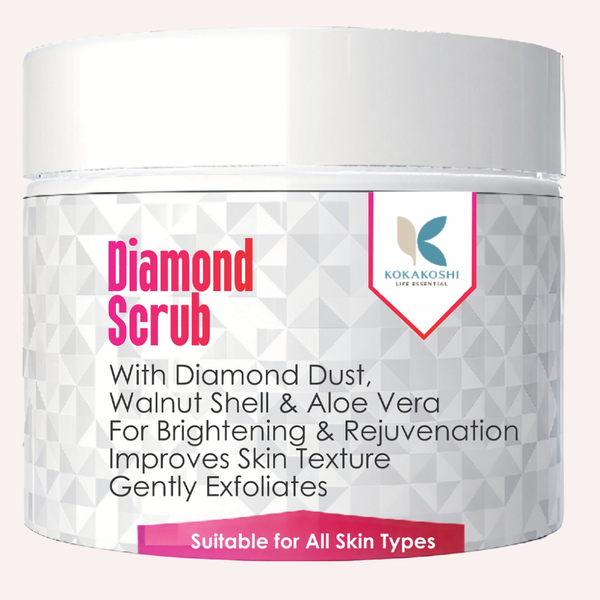 Diamond Scrub – Brightening & Glow Face Scrub with Diamond Dust | Kokakoshi